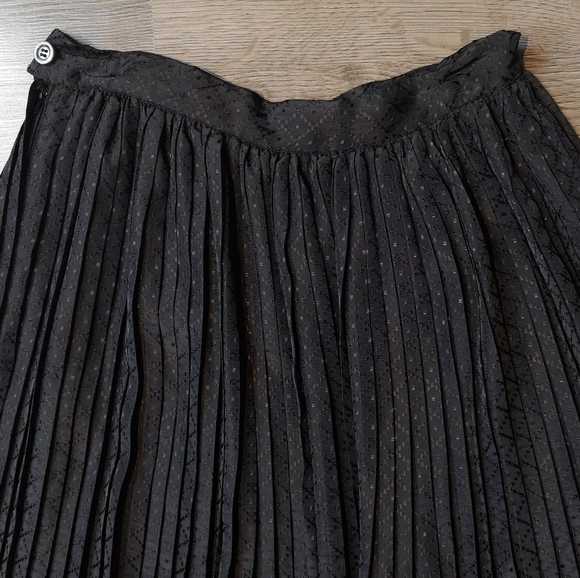 80s Vintage Esprit Sunburst Pleated Maxi Skirt - Picture 8 of 14